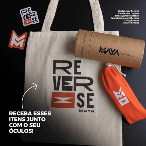 Óculos de Sol Maya Reverse Joy Preto