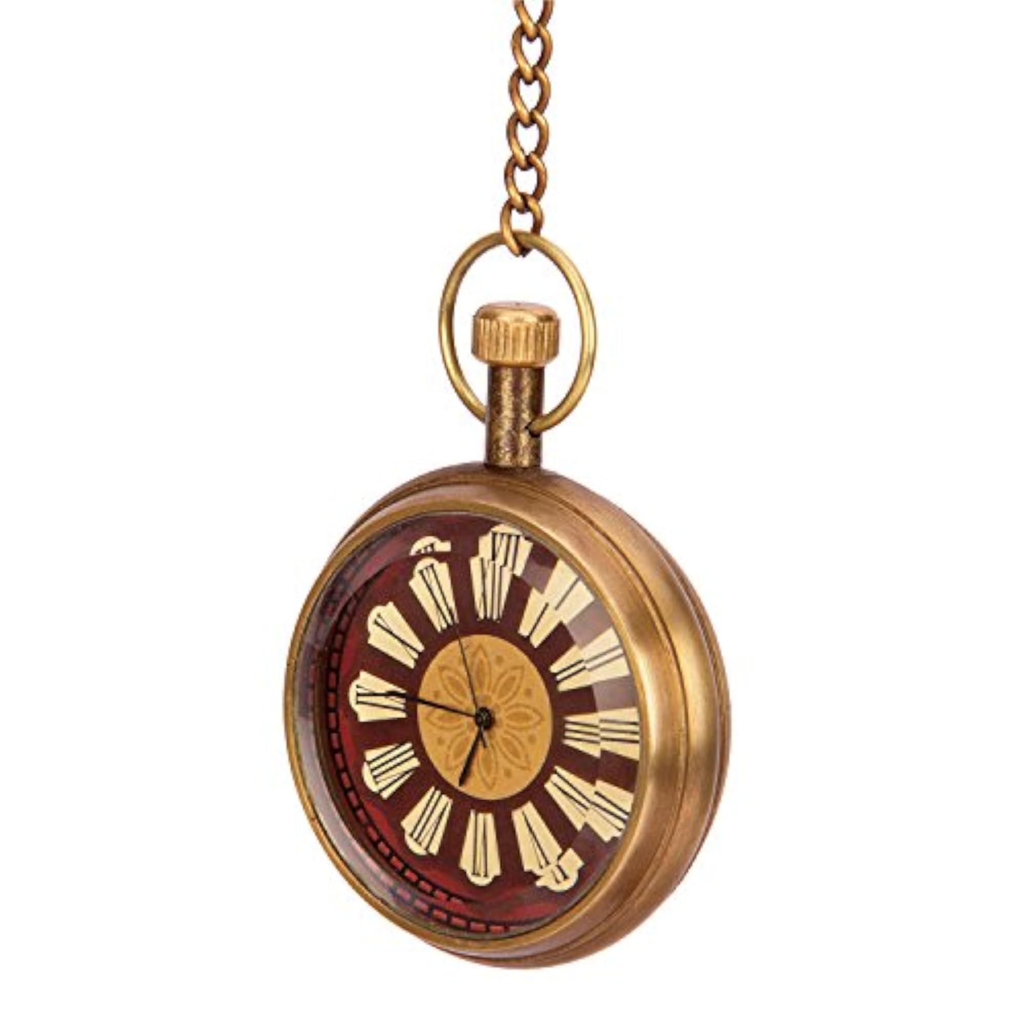 Royal Navy 1749 Pocket Watch, Roman Dial with Chain