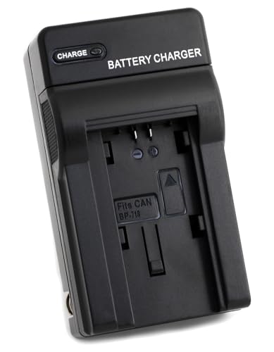 Norifon BP-718 Wall Charger for Canon iVIS HF M51, M52, R30, R31, R32, R42, LEGRIA HF R56, R57, M52, M56, M60, R36, R37, R38, R46, R47, R48, M52, R30, R32, R40, R42 and More with Foldable Plug