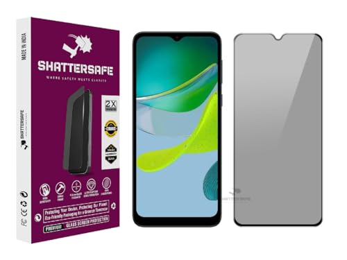Image of Anti-Spy Privacy Tempered Glass Compatible For Motorola E13 [Pack of 1]. 9H Hardness, Anti-Scratch, Edge-to-Edge Protection With Easy Installation Kit & Case Friendly Fit.