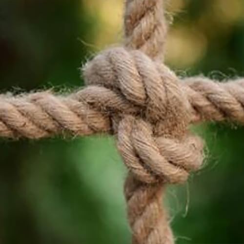 Rete da Arrampicata per Interni - Rete anticaduta in Corda Spessa 8 mm, Maglia da 12 cm per Parco Giochi all'aperto, Rete da Giardino in Canapa Resistente, Attrezzatura da Gioco per la sicur