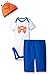 Gerber Baby Three-Piece Bodysuit, Cap, and Pant Set, Crab, 3-6 Months