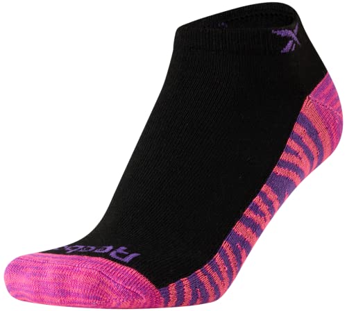 Reebok Girls? Lightweight Comfort Athletic Low Cut Socks (12 Pack), Size S/Shoe Size: /5-6.5, Black Assorted #TOP5