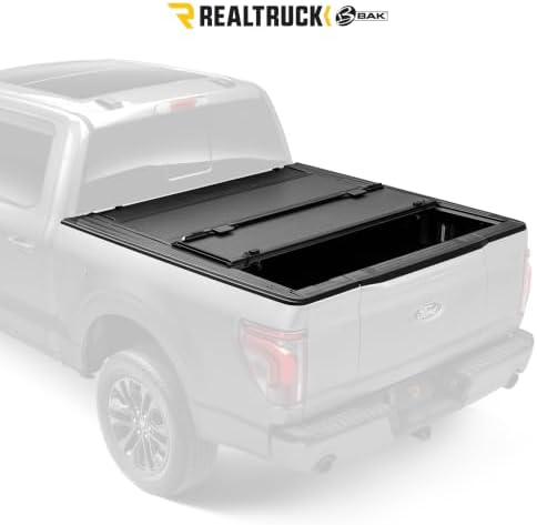 RealTruck BAKFlip MX4 EZ-Lift Hard Folding Truck Bed Tonneau Cover | 450130 | Fits 2019-2026 Chevy/GMC Silverado/Sierra 1500, Won't fit Carbon Pro, Works w/MultiPro/Flex 5' 10" Bed (70") — view 2