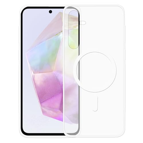 Image of amazon basics Luxury Paper Thin Case Cover for Samsung Galaxy A35 5G 5G | Matte Finish | Compatible with magsafe | (White, Samsung Galaxy A35 5G 5G)
