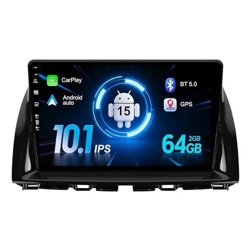 MISONDA 10' (2G+64G) Android 15 Auto Radio Estéreo GPS para Mazda CX-5 2012-2015 -Cámara Gratis -Soporte Dab/Control Volante/WiFi/BT/Carplay/Mirrorlink/RDS/USB