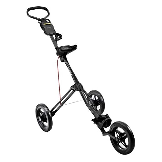 Bag Boy Express 500 Push Cart,Matte Black/Red, 35" x 13" x 10"(Approx Folded)