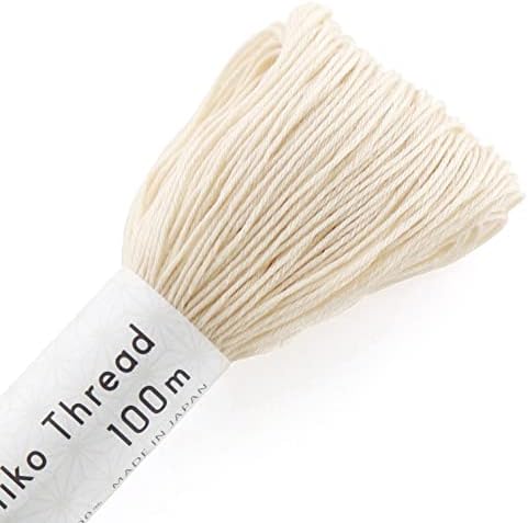 Shibori Dragon Sashiko Large Skein 111yds Thread, Off-White