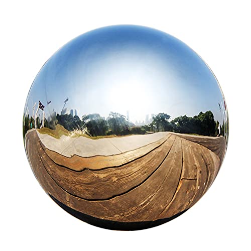 Gazing Balls, Garden Gazing Ball, gepolijste holle bal, tuin reflecterende gazing globe, zilveren roestvrijstalen gepolijste tuinbol, holle bal dikte 1,5 mm, for thuis tuin ornament decoraties (afmeti