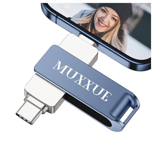 3 in 1 Chiavetta USB i-Phone 256GB, MUXXUE Chiavetta USB per i-Phone, Chiavetta i-Phone Memoria Esterna per i-Phone, i-Pad, USB C, telefono Android, PC, Tablet, Computer