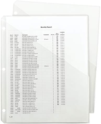 Smead Organized Up Poly Translucent Slash File Jacket, Three-Hole Punched, Letter Size, Clear, 5 per Pack (89506)