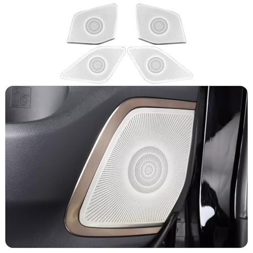 ZUNEIGUNG トヨタ 新型 アルファード ヴェルファイア 40系に適合ステンレス フロント リア スピーカー リング ガーニッシュ ?TOYOTA ALPHARD VELLFIRE 専用設計内装 パーツ カスタム アクセサリー304 ステンレス4枚【