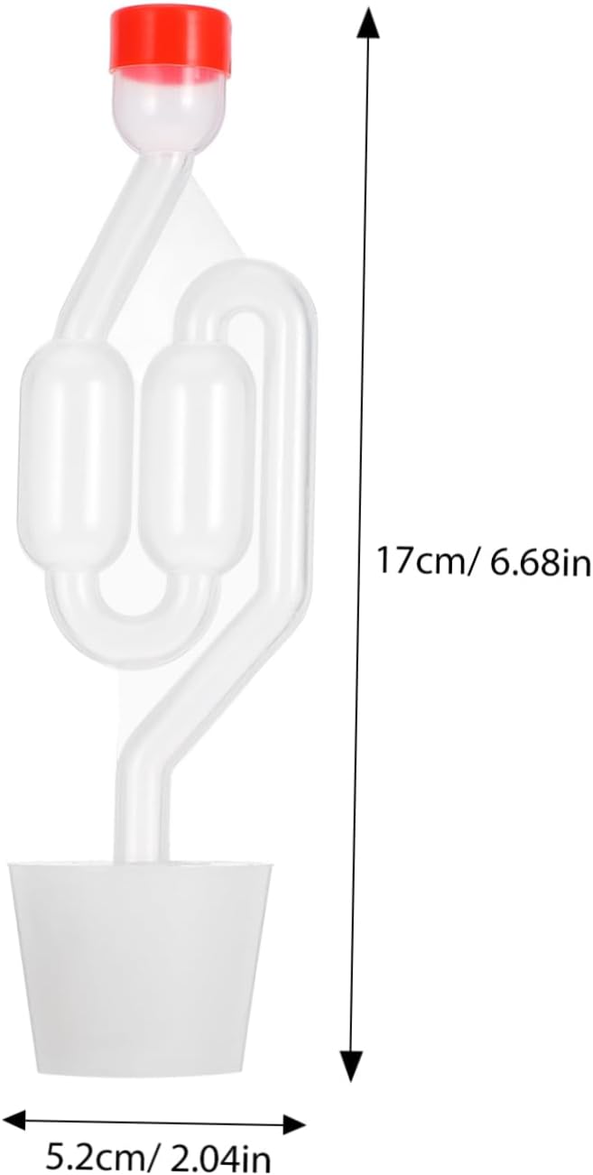 3sets S-shape Stopper for Fermentation Bpa Brewing Beer Wine Cider Silicone Pp Material Easy Install