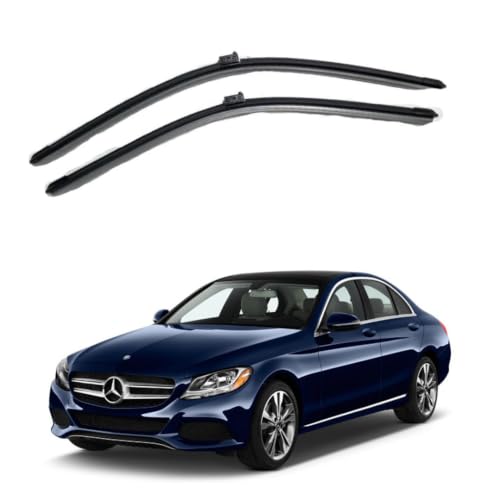 Image of Oshotto Frameless (O.E.M Type) Wiper Blades Compatible with Mercedes Benz C 300 2021 Onwards