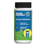 Pet Life Unlimited Carpet Deodorizer Powder, 16 oz, Strong Pet Odor Eliminator & Carpet Freshener, Plant-Based Juniper Leaf Scent, Pet Safe (Pack of 1)