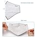 Sanfiland New 3D Cutting PM 2.5 Activated Carbon Filter Insert, 5 Layers Pm 2.5 Filter Replaceable Protective Filter to Anti Haze Dustproof Air Pollution Large Size (24)