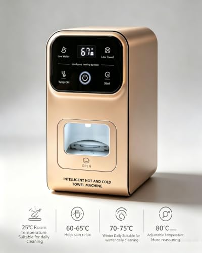 Calentador de toallas eléctrico de 550W con pantalla digital y cuatro niveles de temperatura 4