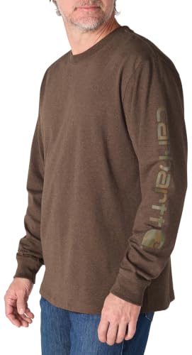 Image of Carhartt Men's Dearborn Loose LS Logo T-Shirt