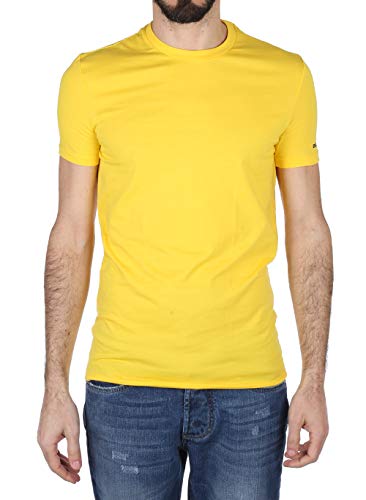 DSQUARED2 Underwear Basic Yellow T-Shirt L Yellow