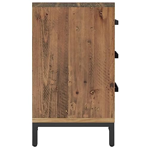 Table de chevet gain de place marron pour organiser votre chambre avec style