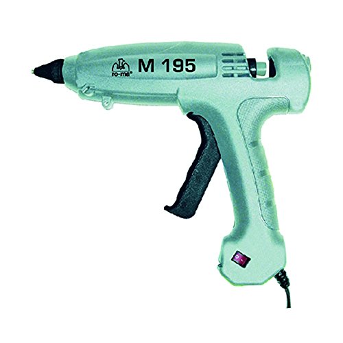 Pistola Termocollante 'M195' Professionale. Massima Estrusione Di Colla/Ora: 800 Gr Ca.Classe Di Isolamento Ii. Temperatura Di Esercizio: 190°. Staffa Di Supporto/Ugello Intercambiabile, Isolato Antigoccia, Con Ugello Ricambio. Fornita In Valigetta.