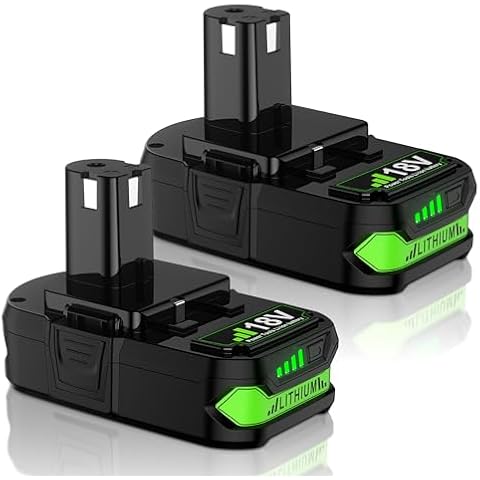 Bonacell 3800mAh 18V Replacement for Ryobi 18V Battery Lithium Compatible with Ryobi ONE+ 18V Battery P102 P103 P104 P105 P106 P108 P107 P109 for Cordless Power Tools Cover