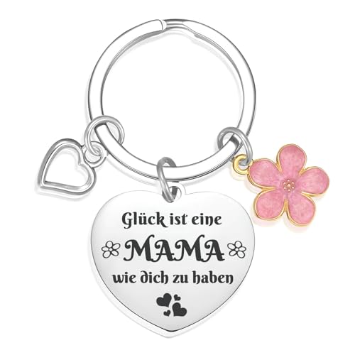 JunMallko Schlüsselanhänger Mama, Weihnachtsgeschenke, Geschenke für Mama, Muttertagsgeschenk für Mama, Geburtstagsgeschenk für Mama, Geschenke für Frauen Freundin, Weihnachtstag Geschenke Für Mutter