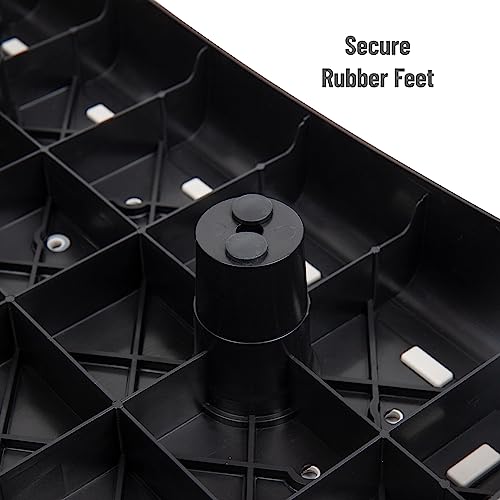 Mind Reader Platform Booster Step, Step Stool for Seniors, Indoor Outdoor, Riser, 15.75" L x 19.5" W x 3.75" H, Black and White 5 Mind Reader Platform Booster Step, Step Stool for Seniors, Indoor Outdoor, Riser, 15.75" L x 19.5" W x 3.75" H, Black and White - Image 6