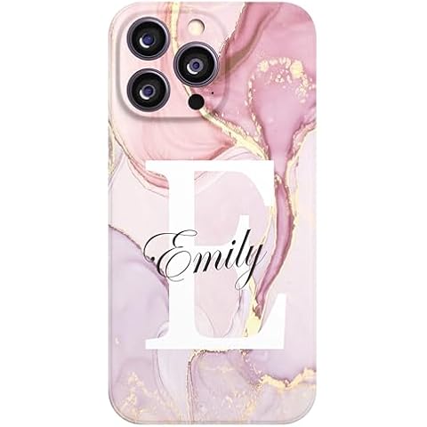 Personalised Rose Gold Marble Phone Case Cover