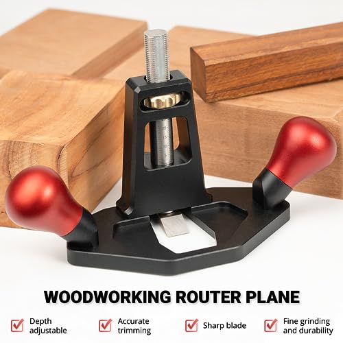 Holzbearbeitungs-Fräshobel mit Anodischer Oxidationsbehandlung, Handhobel für Feines und Präzises Holzschneiden