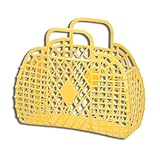 Portable : les sacs à main en plastique pour femmes peuvent être détachés et assemblés, économisant de l'espace et portables, les sacs favoris de mariage pour fille à fleurs sont faciles à utiliser