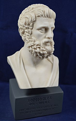 Sophocles-Skulptur, antiker griechischer Philosoph, Museumsreproduktion, Büste Cover