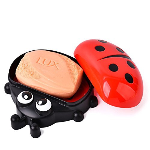 R Dabhi Cute Ladybug Style Soap Box Multicolor Funky Ladybug Soap Case Bathroom Kitchen Washbasin Soap Stand Cartoon Designed Travel Soap Holder Box 1pc (B0CBFY3WLZ) Amazon Price History, Amazon Price Tracker