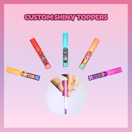 L.O.L Überraschung 12 Stück Pflanzenbasierter Lippenglänz, Mädchen Party Gefallen, erstes Make-up-Set für Mädchen, perfekt für Partys, Sleepovers und Geburtstagsgeschenke, Alter 5 von Townley Girl