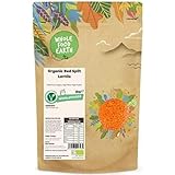 Wholefood Earth Bio-Rotgespaltene Linsen 2kg | GVO-frei | Vegan | Ballaststoffreich | Proteinreich |...