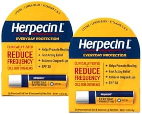 Herpecin-L Lip Balm Stick, 30 SPF, 0.1 Ounce (Pack of 2)