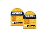 Herpecin L Lip Balm Stick with SPF30 and Lysine; Protects & Treats Cold Sores & Fever Blisters, Chapped Lips, 0.1oz - 2 Pack