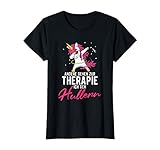 Andere gehen zur Therapie ich geh Hullern Hula Hoop Einhorn T-Shirt