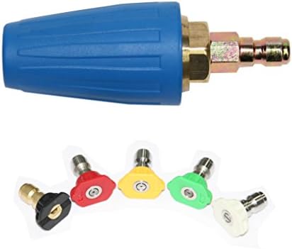 XZT 4.0 Pressure Washer Rotating Turbo Nozzle 4000 PSI 4 GPM with Spray Nozzle Tips Kit