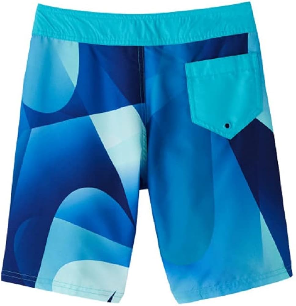 NikeKids Boys 8 Spectrum Drift Boardshorts Big Boys (Medium) Blue Turquoise: Clothing, Shoes & Jewelry