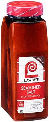 Lawry's Seasoned Salt, 40 oz - One 40 Ounce Container of All-Purpose Seasoned Salt Made with Perfect Blend of Paprika, Celery, Turmeric, Garlic, Salt and Other Spices
