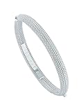 Ted Baker Dotett Dotty Bangle Bracelet For Women (Silver Tone/Plain Metal)