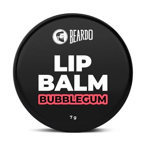 Beardo Bubblegum Non Tinted Lip Balm for Men, 7g | Lip Care For Soft Kissable Lips | Lip Mask For Dry, Cracked and Chapped lips | Repair & Protection