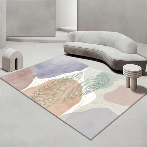 Tapis chambre garçon adolescent moderne vert et violet - 2