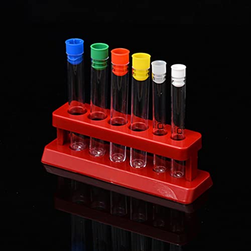 POPETPOP Conjunto de Tubos de Ensaio 1 Com Rack para Experimentos Científicos Contas Recipientes de