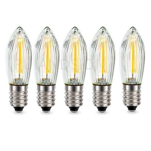 Ruiandsion 5er-Pack E10 AC 6V Mini-Schraubsockel Lampen - Niedervolt...