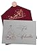 Joli Coon Papeterie Weihnachtskarte - Edle Klappkarte Frohe Weihnachten aus 350g Designpapier mit rotem Premium Kuvert & rosegoldenem Siegelsticker - 16,8 × 11,5 cm