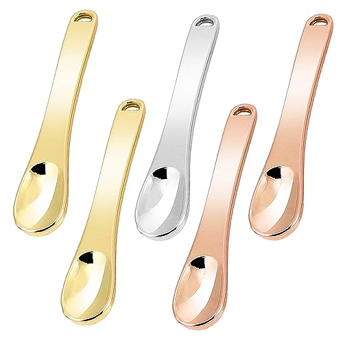 5 Pieces Mini Metal Makeup Spatulas, Reusable Cosmetic Applicators for Facial Creams and Beauty Masks, Durable Skin Care Tools with Stainless Steel Design, Ideal for Precise Application