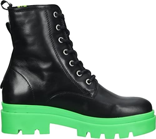 Fly London Women's Combat Boot, Black Green Sole, 6 | Image 2