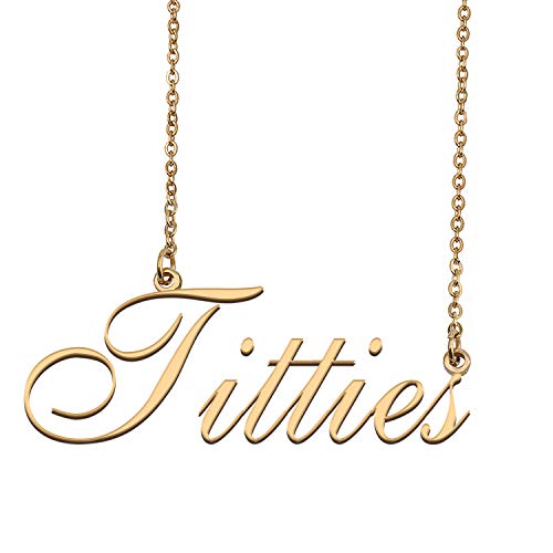 HUAN XUN Customized Charm Pendant Jewelry Any Name Necklace for Grandmother Titties